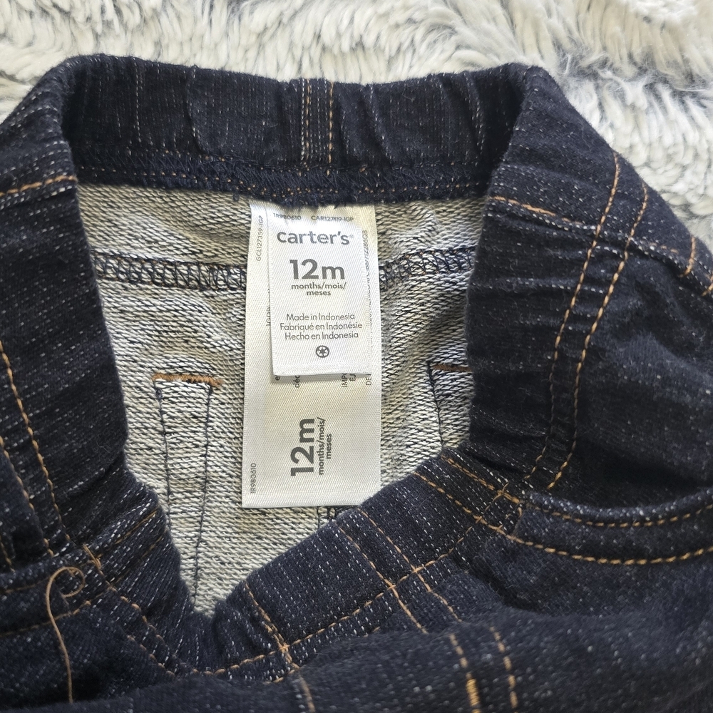 Carter's Dark Blue Kids Jeans 100% Cotton - Picture 2 of 4